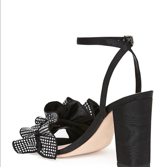 LOEFFLER RANDALL SAVANNAH RUFFLE HEEL SANDAL - Picture 4 of 5
